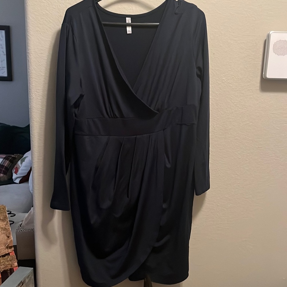 Event/ business casual dress. Navy Blue 2XL.